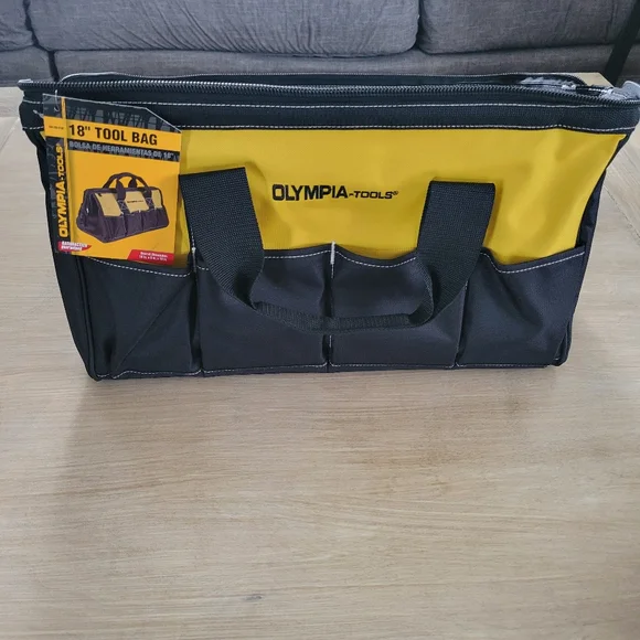 NWT Olympia Tools 18 Inch Wide Mouth Tool Bag